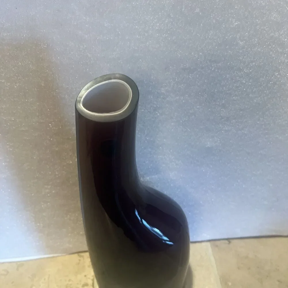 IKEA  High Quality Purple Glass Vase Art Deco Flower Vase 11